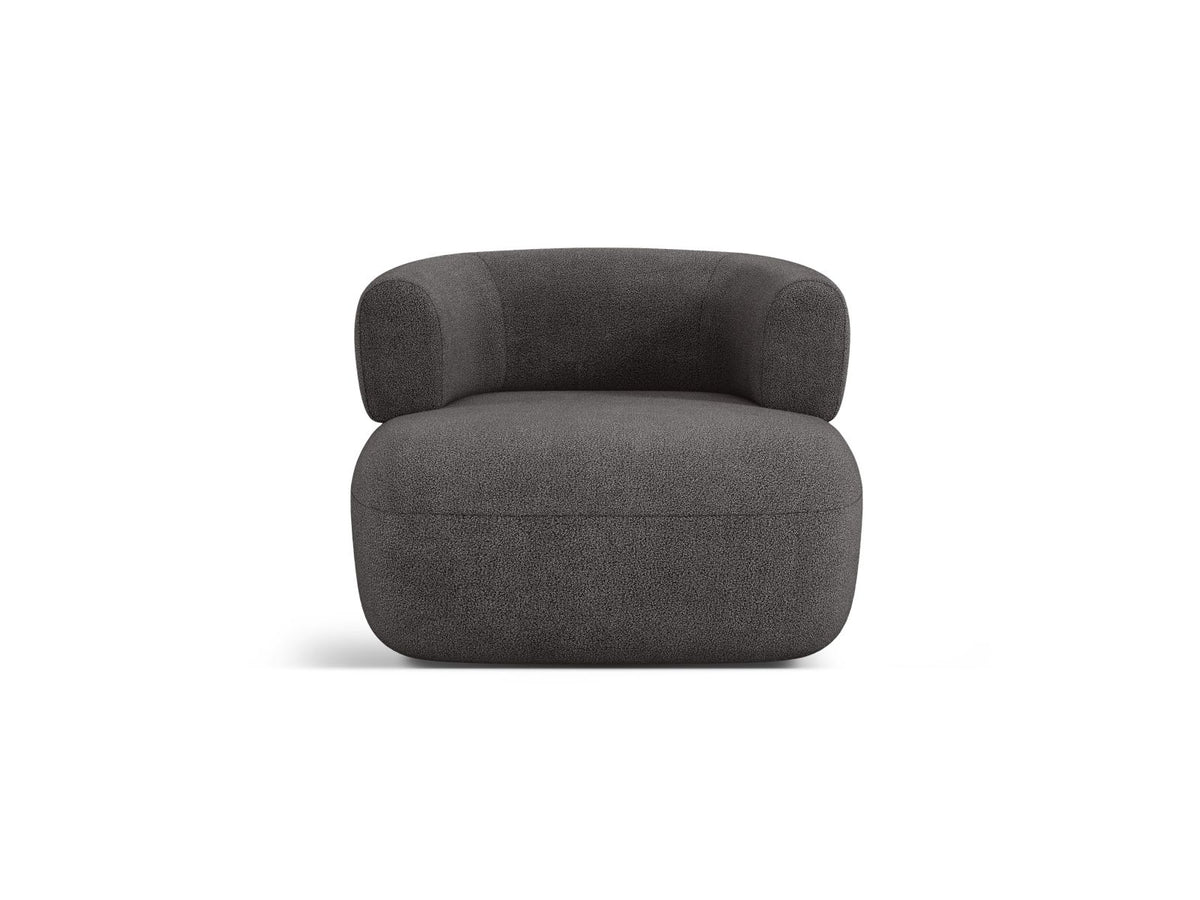 Jenny — Armchair Grey (Now or Never 92) Black Plastic