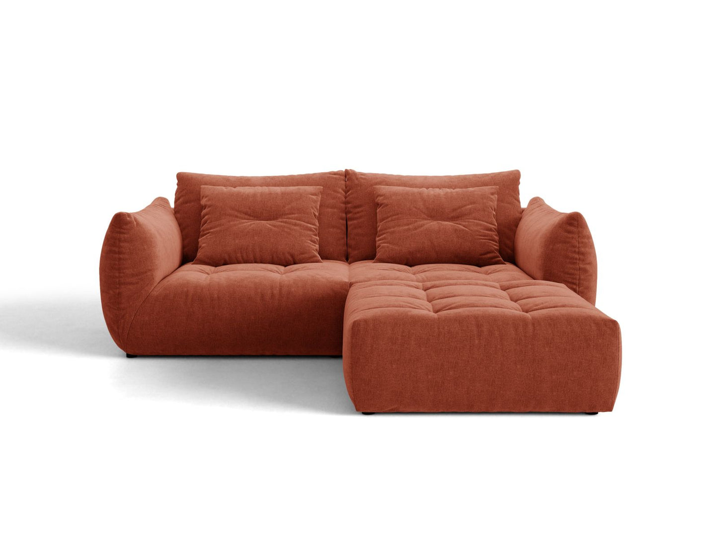Bloom — Corner Sofa Auburn (Wind 52) Black Plastic
