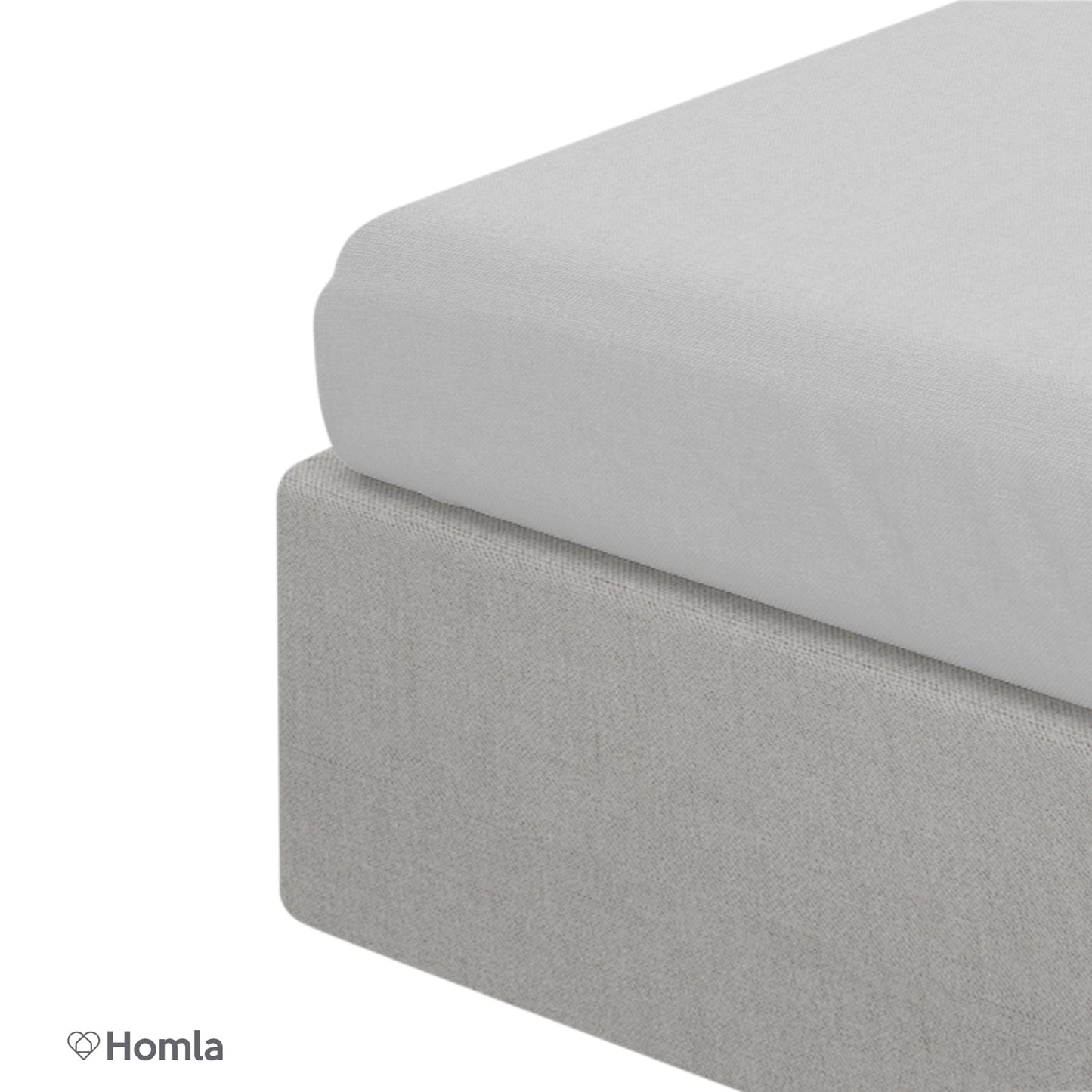 Grey Satin Sheet Danielle 180x200cm