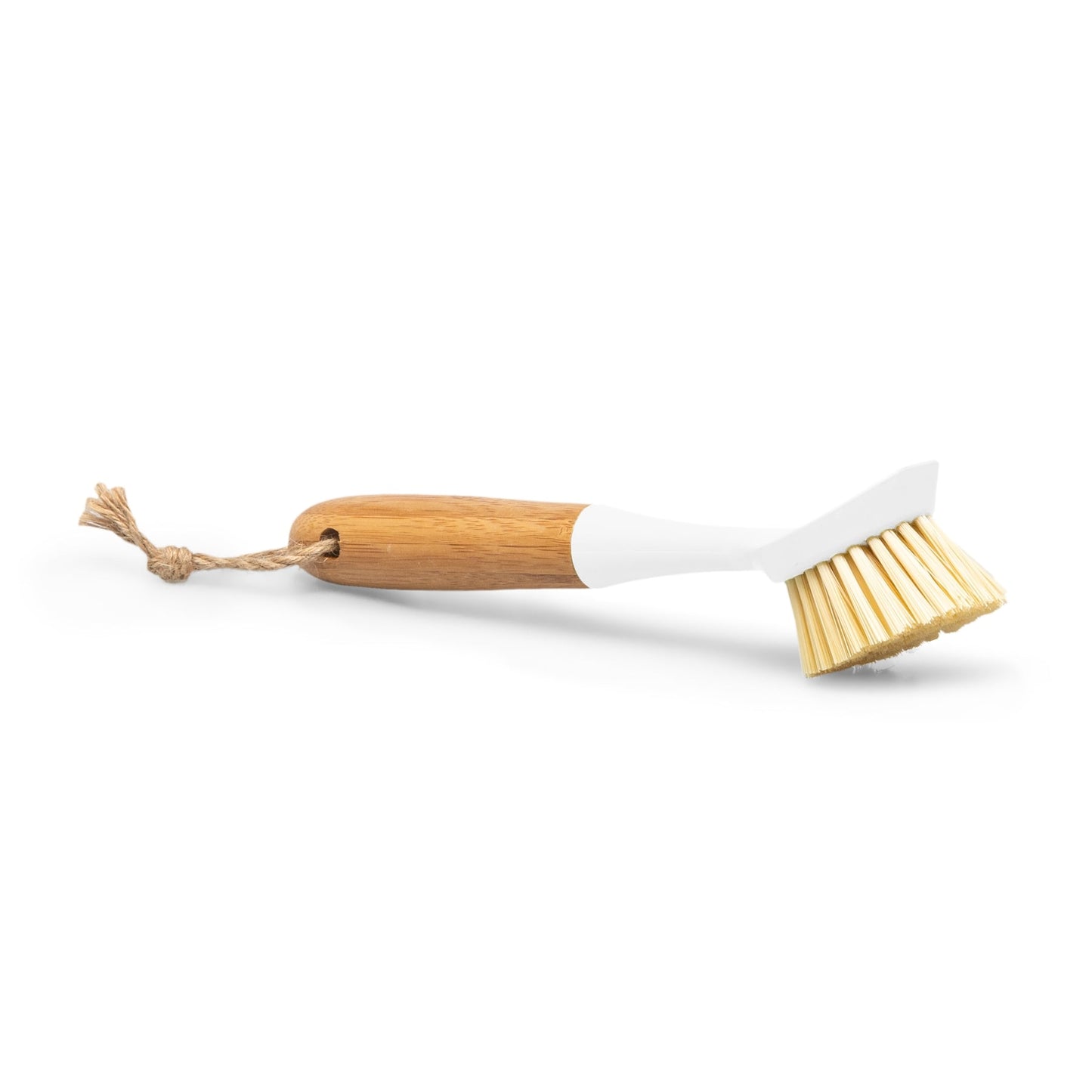 BAMBOU White Dish Brush with Bamboo Handle