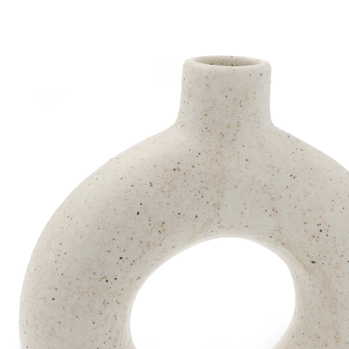 NOVO Pothole White Ceramic Vase 19x5.5x21 cm