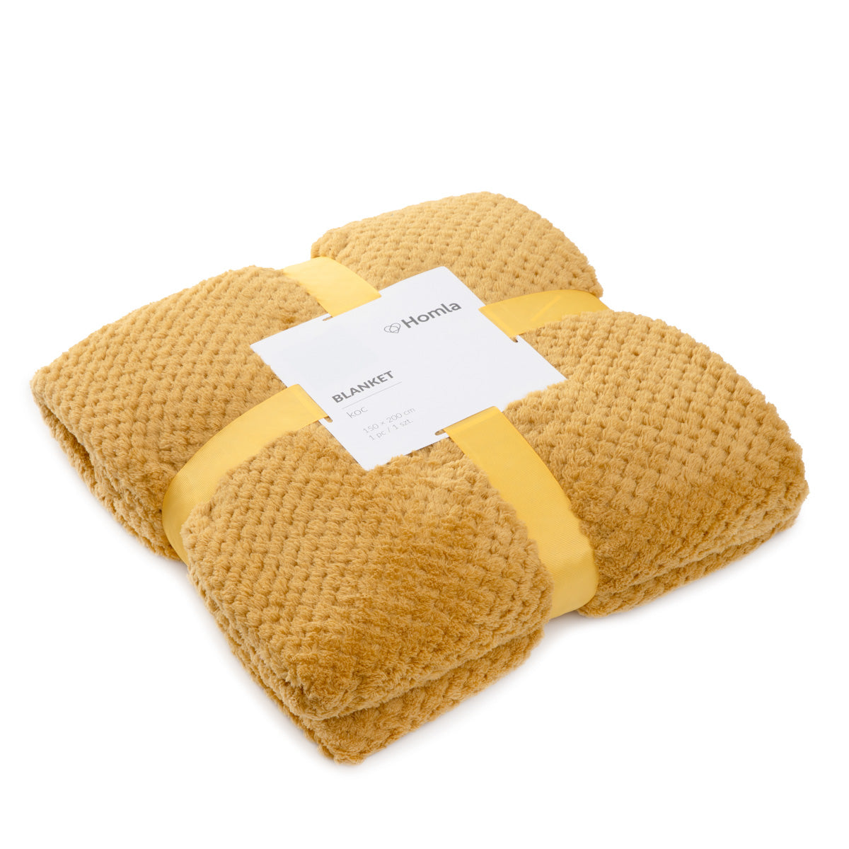 NOAH Grains of Rice Mustard Blanket 150x200 cm