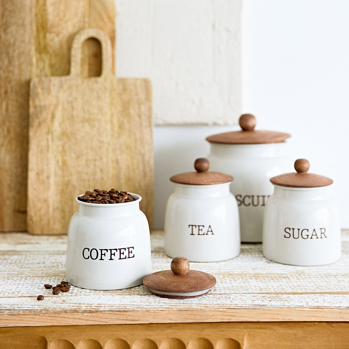CONTI Coffee Container with Wooden Lid 15.5x14x19.5cm