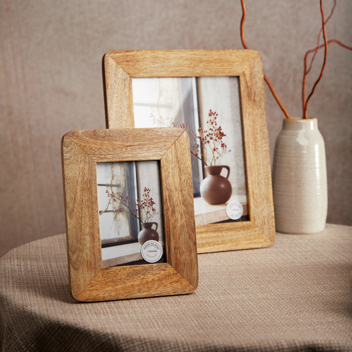 ABESÉ Wooden Photo Frame 10x15 cm Natural Finish