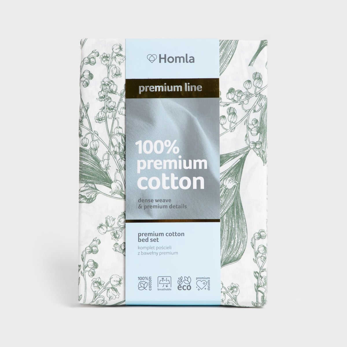 CONWALLIE Cotton Lily of the Valley Bedding Set 140x200 cm