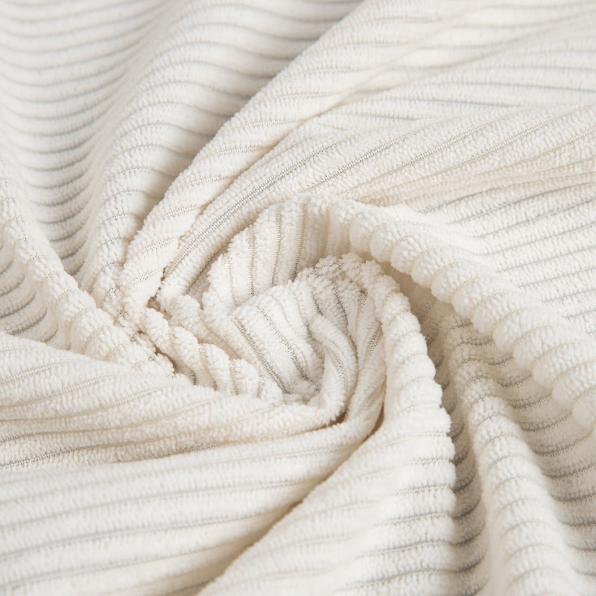 VELAS Velvet Imitation Corduroy Ecru Curtain 140x250cm