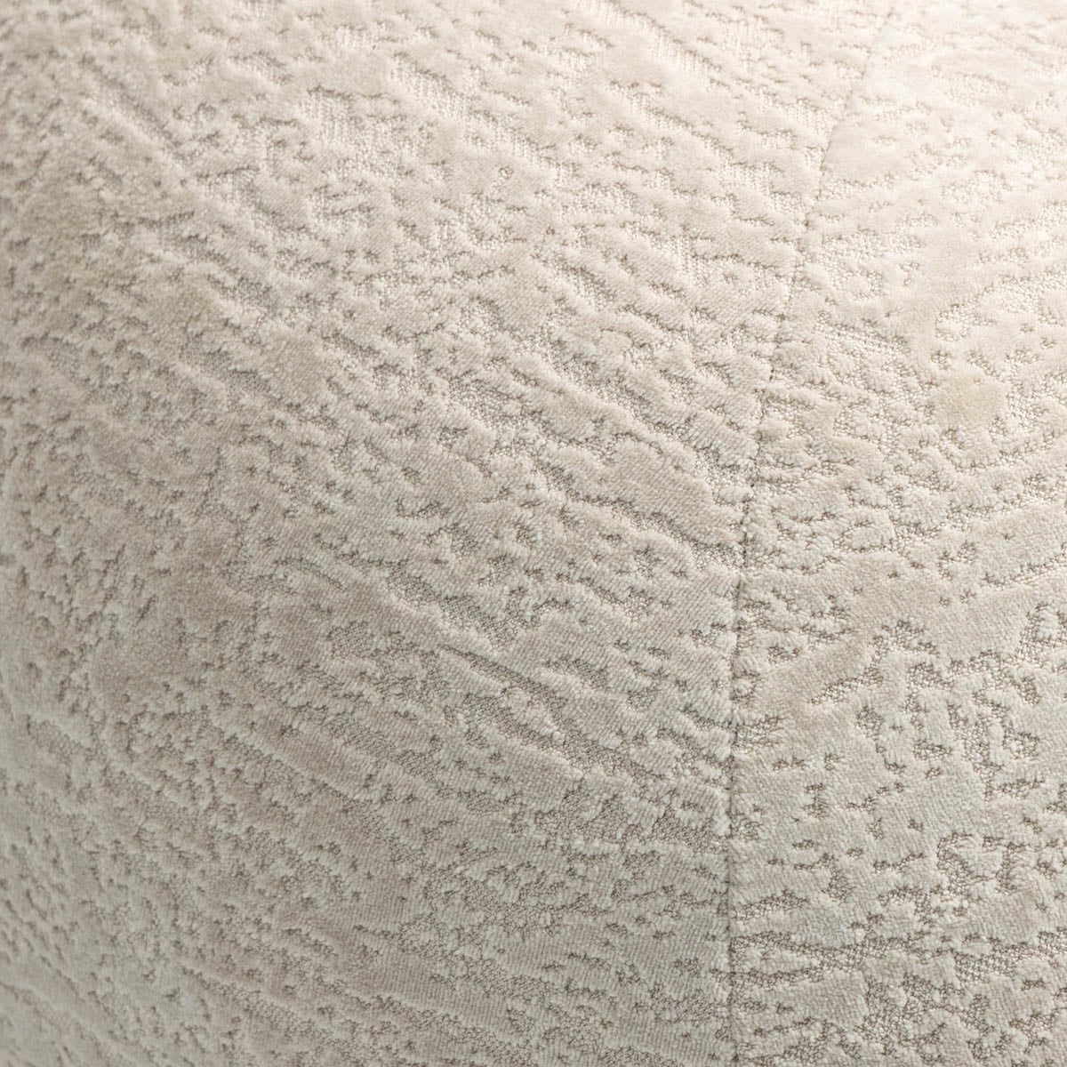 LUNCTA Pouf Ecru 82x52x34 cm Comfortable Modern Accent