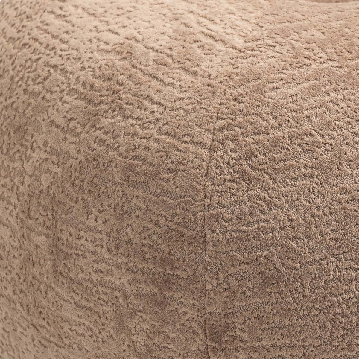 LUNCTA Beige Pouf 82x52x34 cm