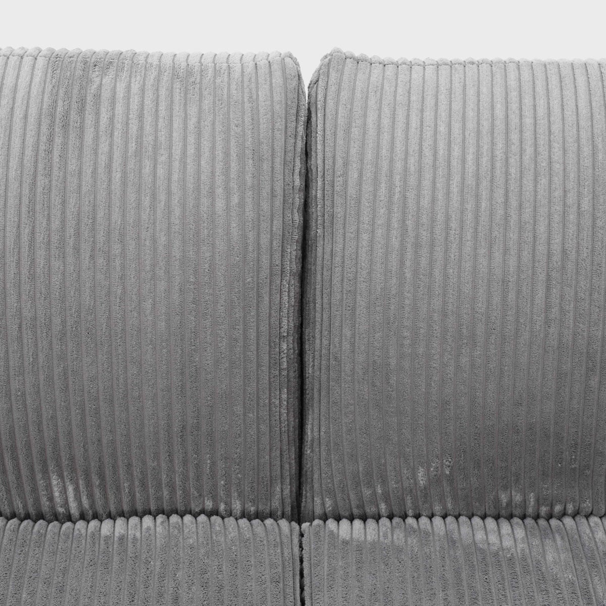 Modular sofa SVELA Modular 2-Seater Grey Foam Corduroy Sofa