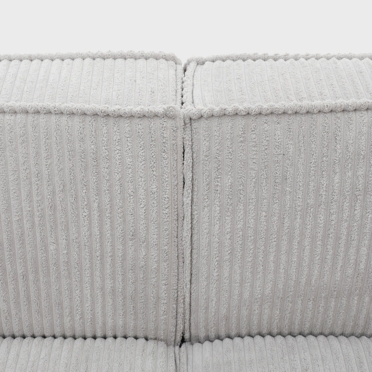 Modular sofa LYKKE Modular 2-Seater Sofa Light Grey Corduroy