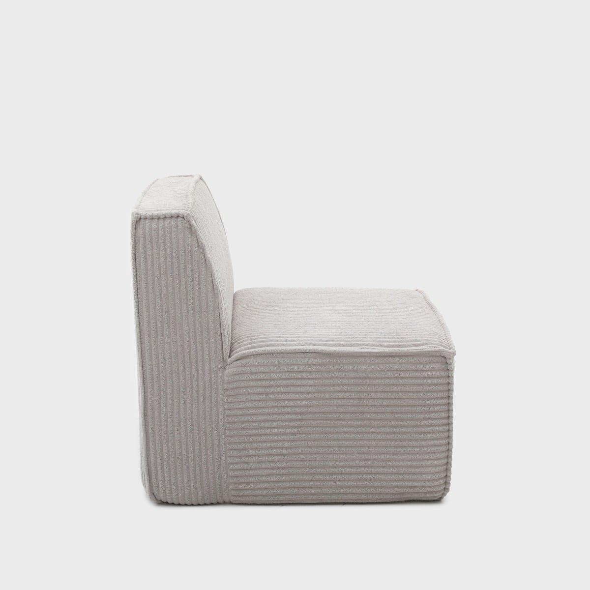 Armchair modular LYKKE Modular Armchair Light Gray Corduroy 73x88x73 cm
