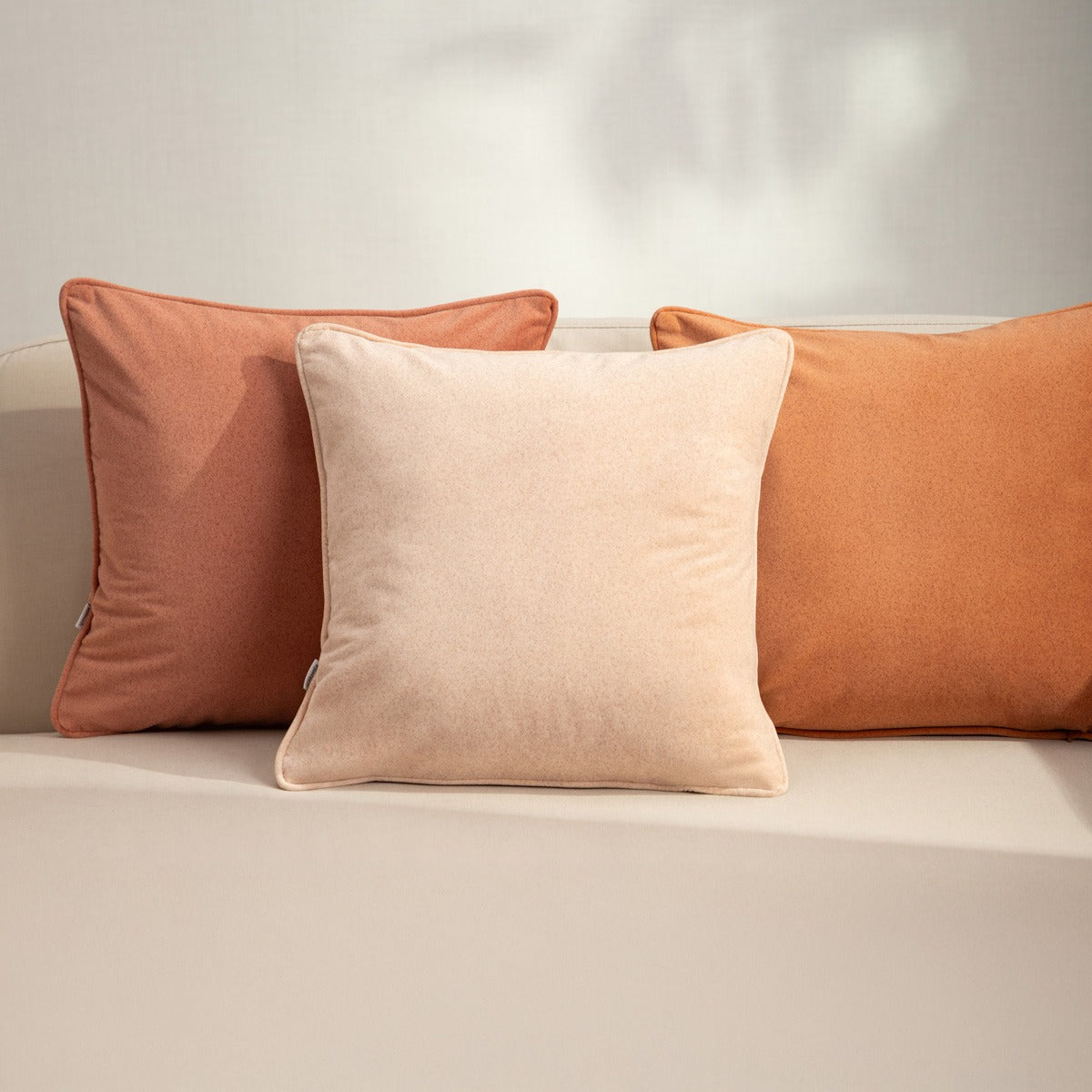 ARMADALE Ecru Pillowcase with Piping 45x45cm