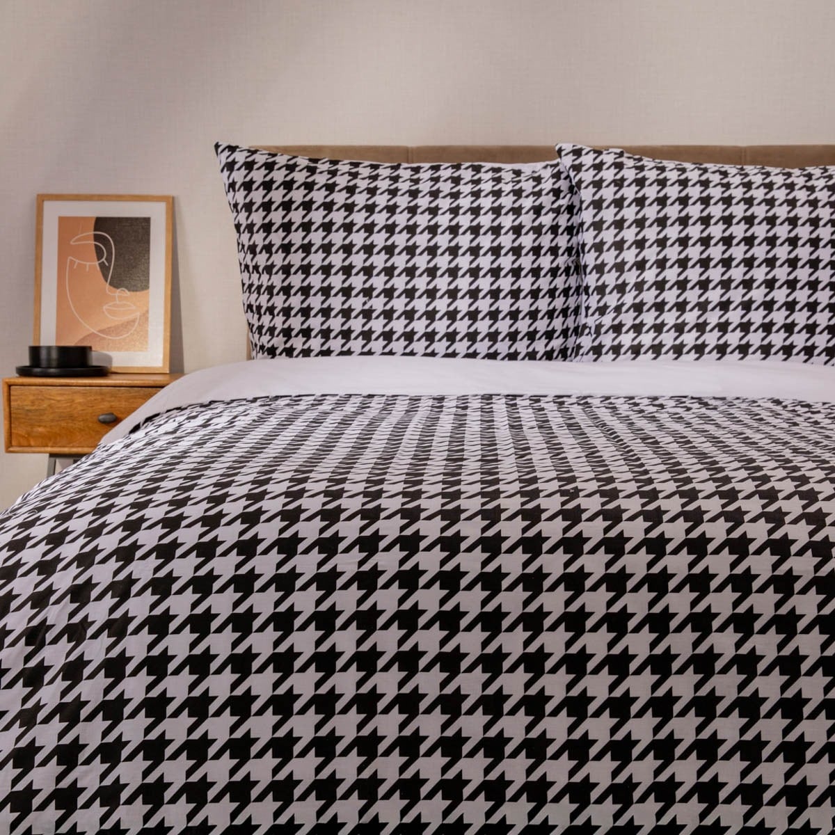 REBEKA Cotton Peplite Bedding Set 160x200 + 2 Pillowcases