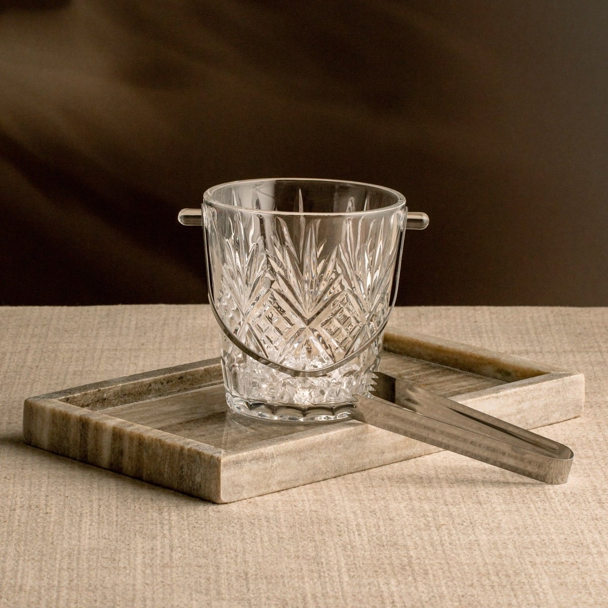 Glass bucket MIRRA Glass Ice Bucket 0.9L
