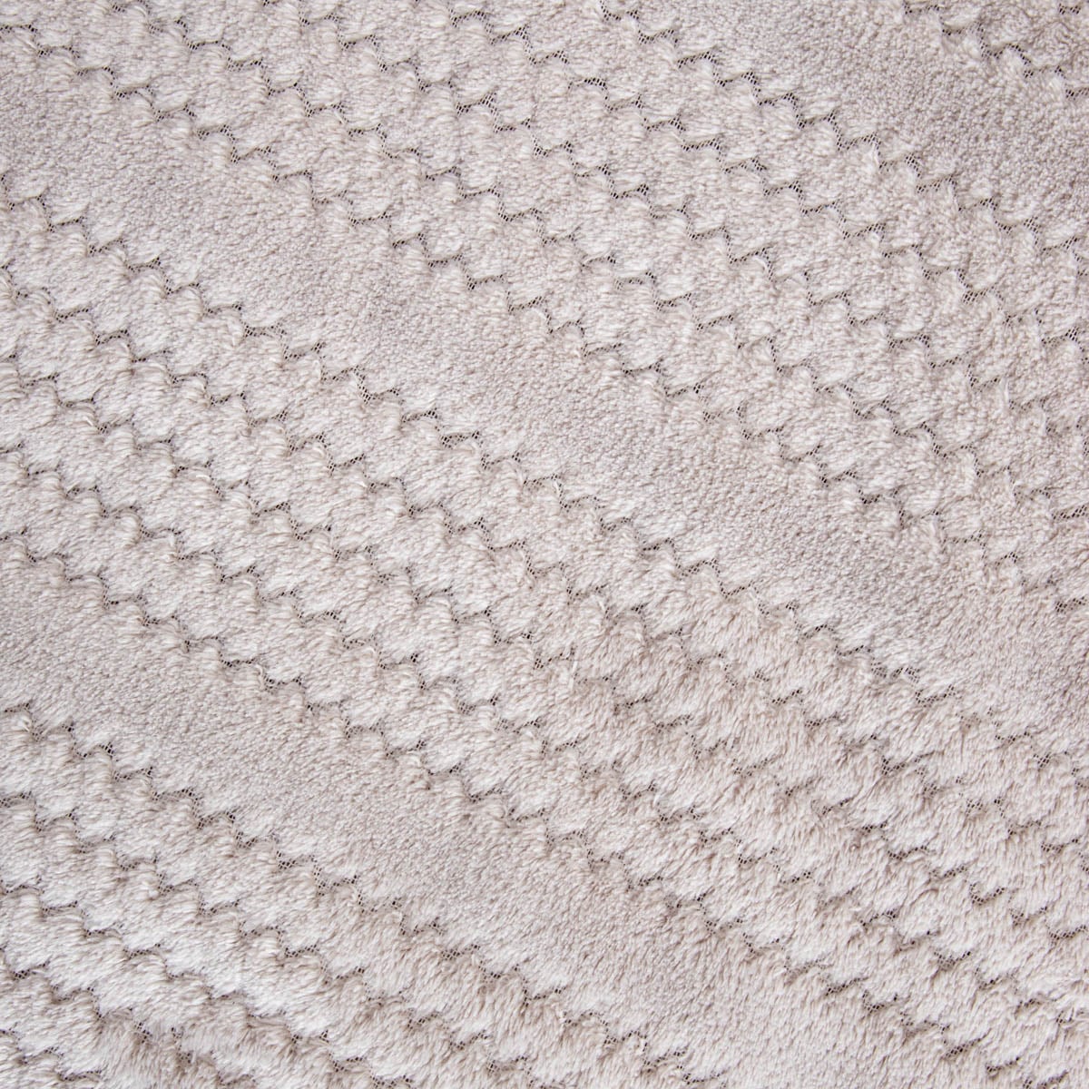 Koc MAVRO Soft Gray Blanket with Decorative Stitching 150x200cm