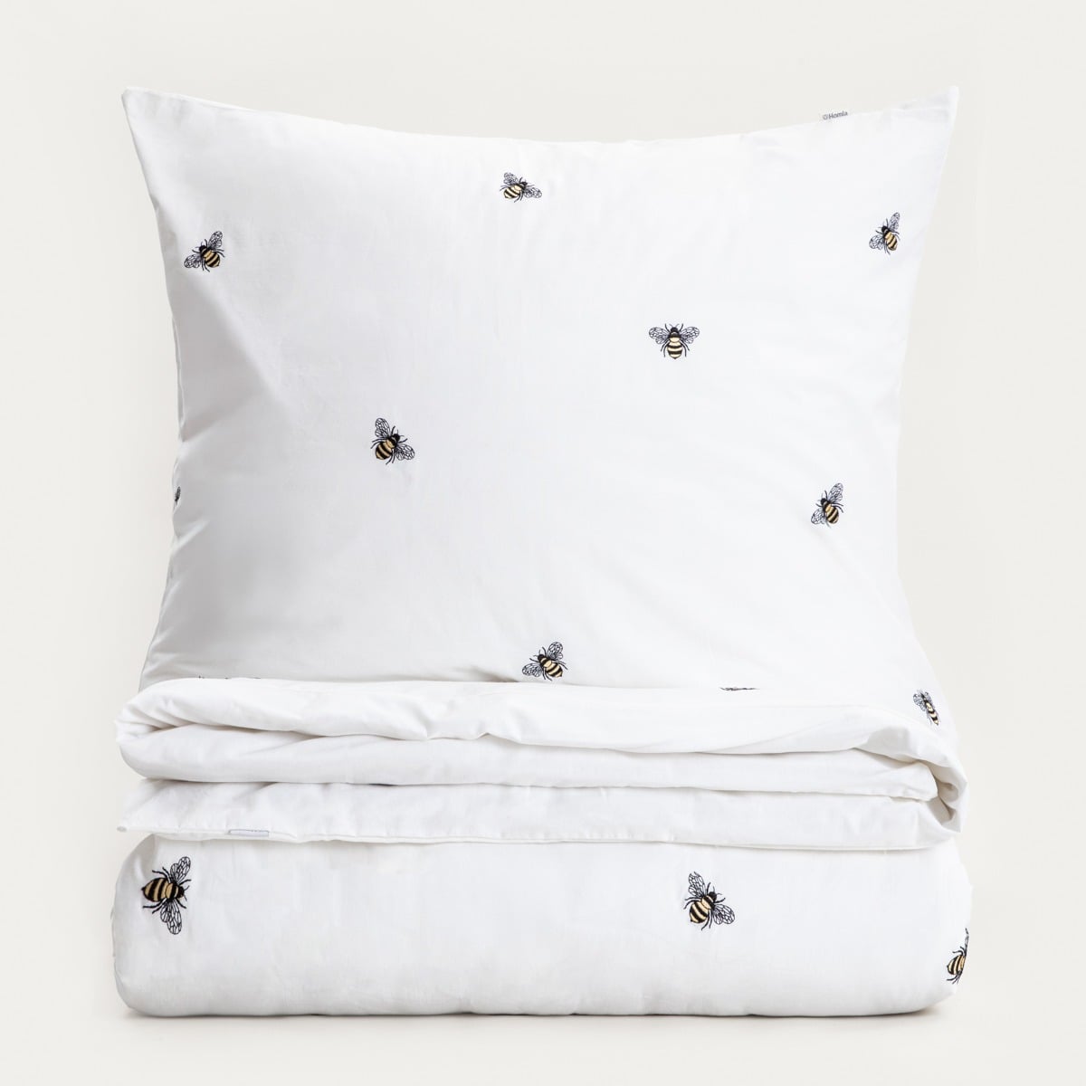ZELLA Cotton Bedding Set with Bee Embroidery 160x200 cm