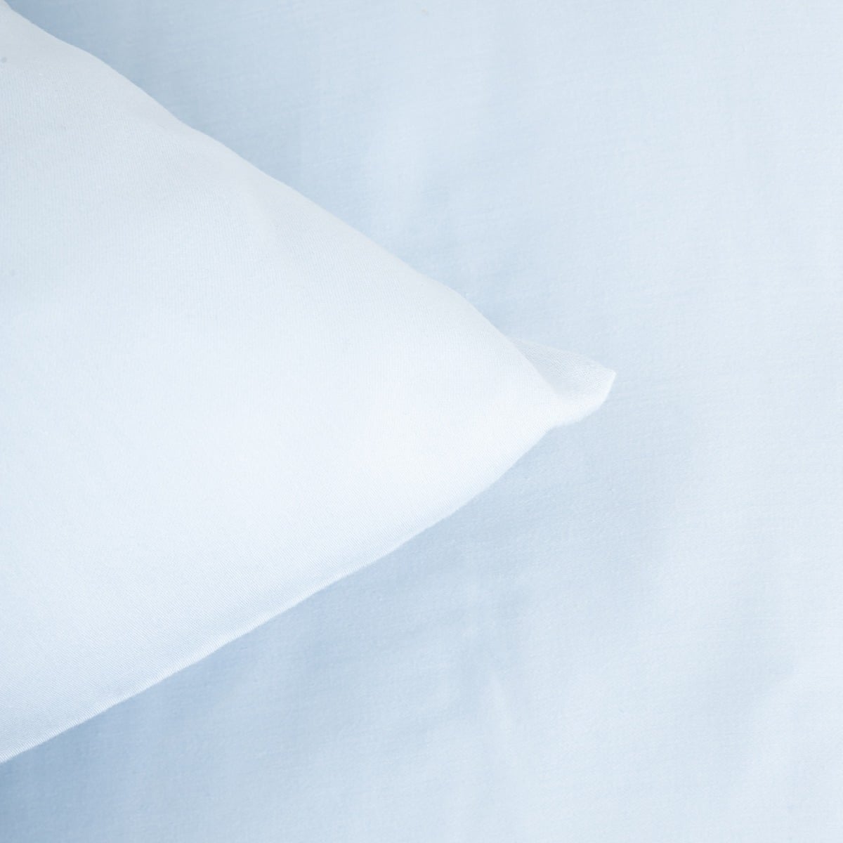 AVELIA Blue Viscose-Blend Satin Bedding Set 140x200 + 70x80 cm