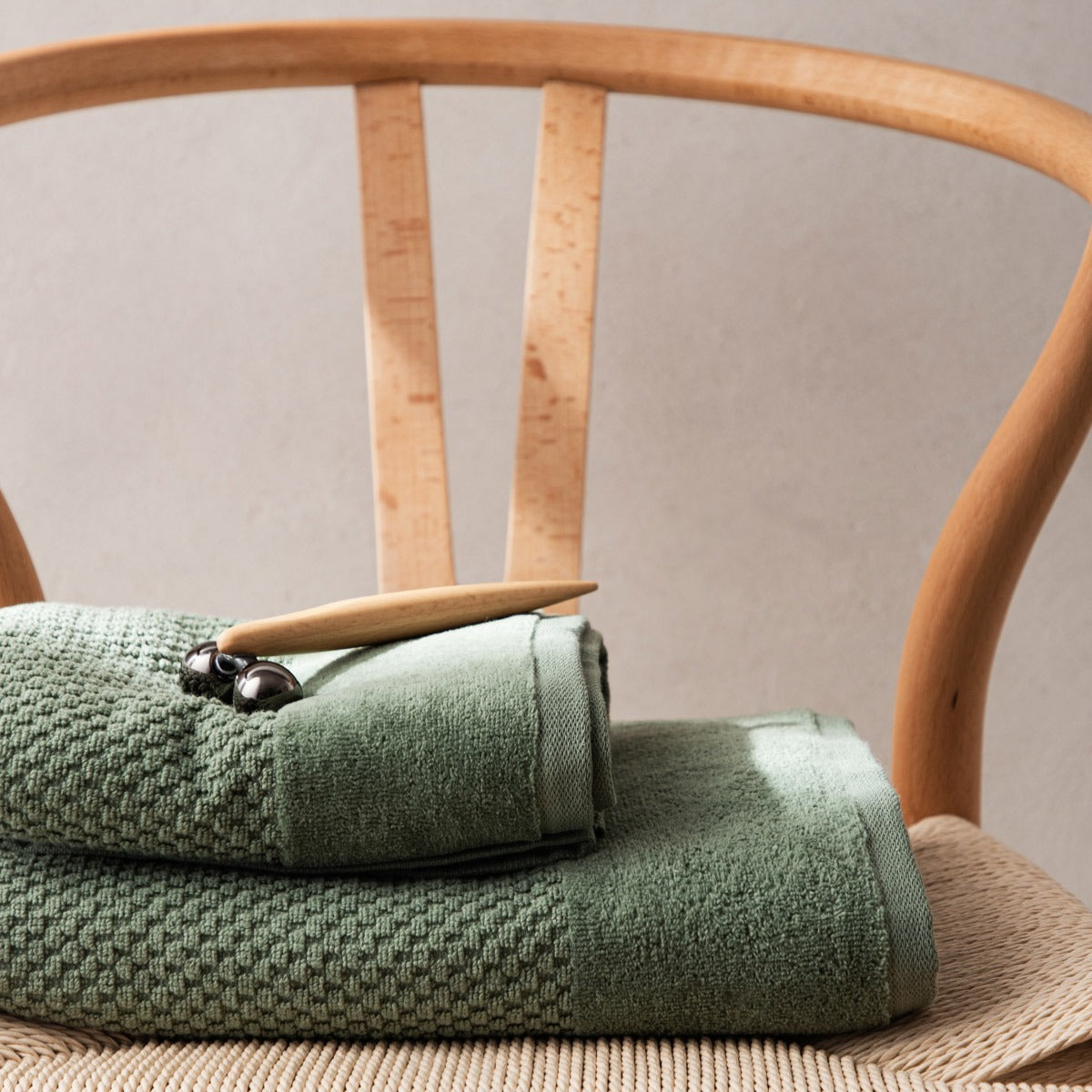 NASIA Cotton Pistachio Towel 50x90 cm