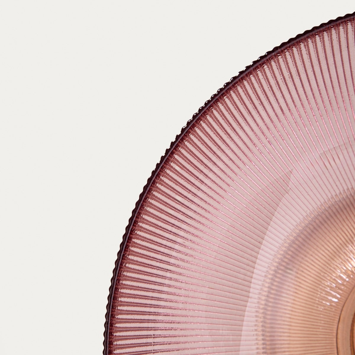 MEGALO Glass Platter Pink and Yellow 25 cm