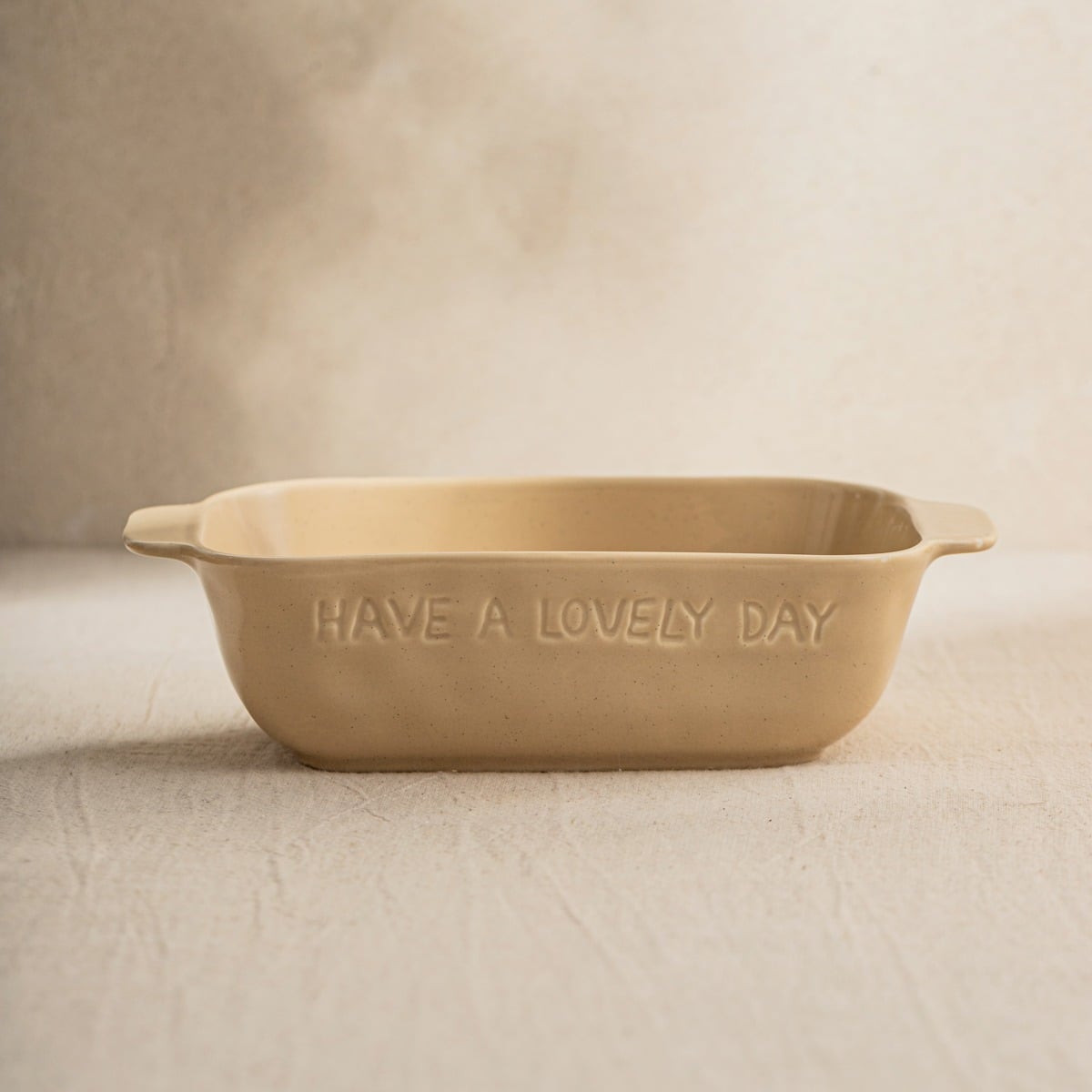 ISERNIA Beige Casserole Dish 25x14x7 cm Porcelain Oven Safe