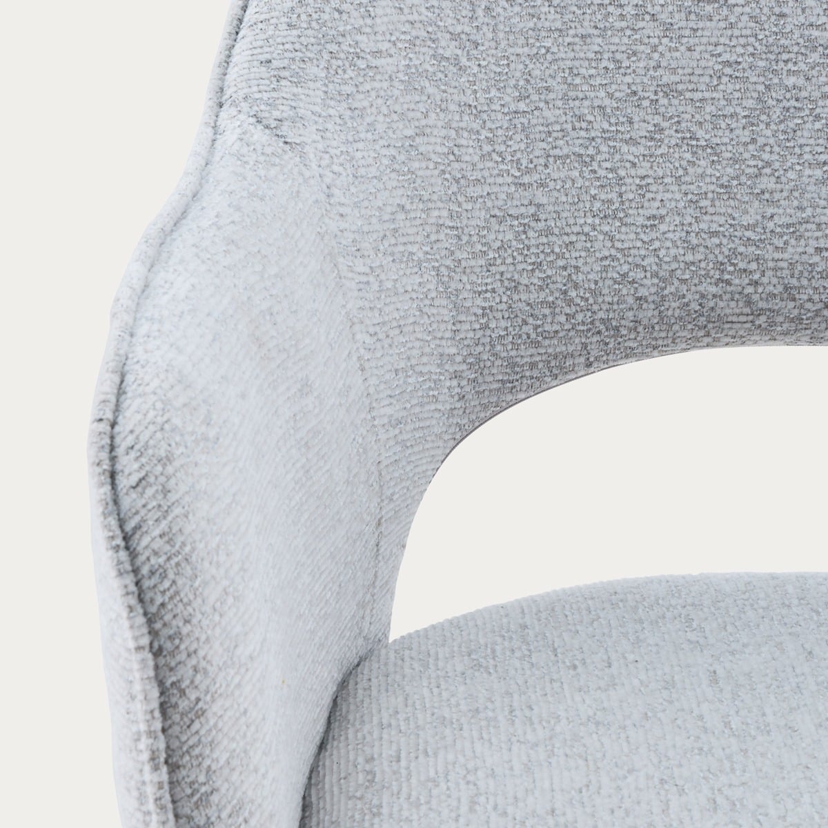 CONTE Chair in Grey Fabric - Durable & Stylish Seating