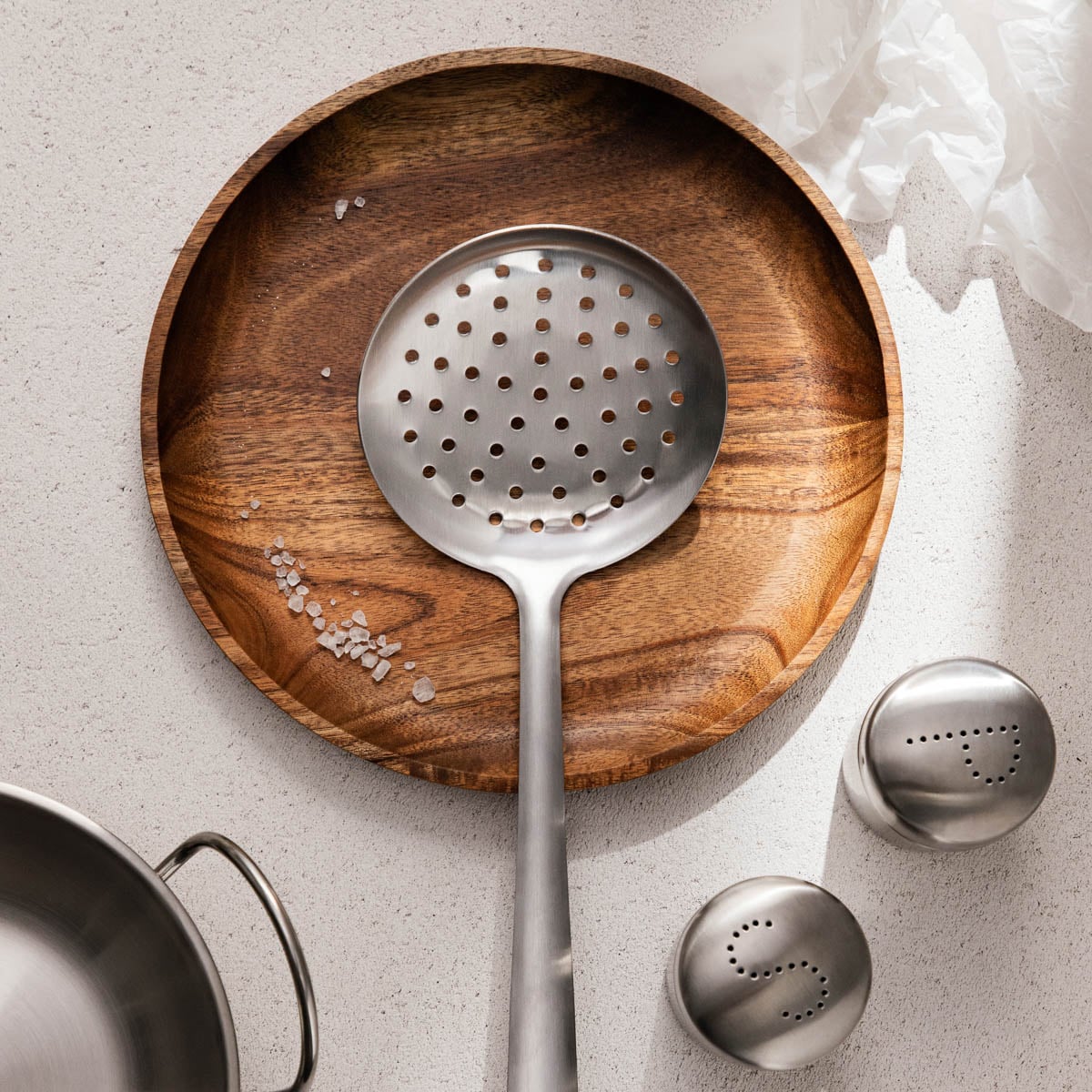 Ontario Stainless Steel Strainer Spoon 30.5 cm