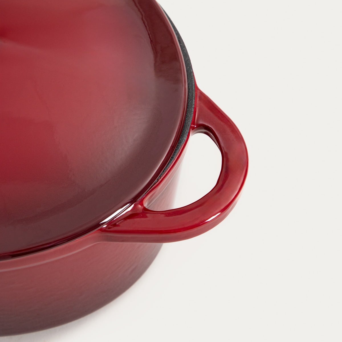 ANDREAS Cast Iron Pot Ombre Maroon 4.5L