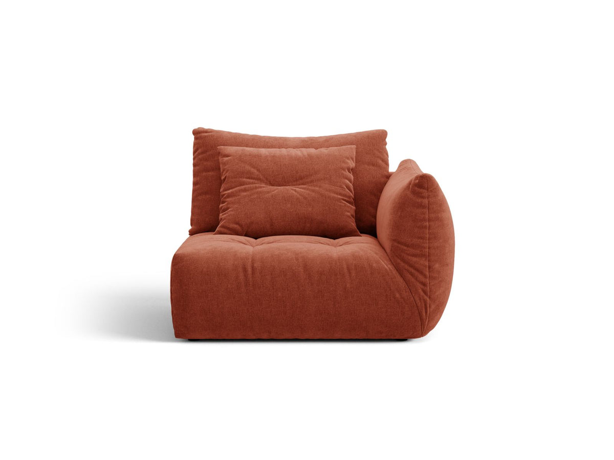 Bloom — Modular Sofa Auburn (Wind 52) Black Plastic Right