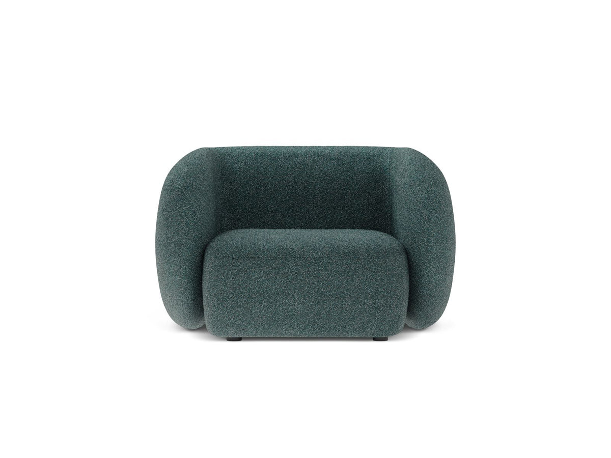 Kate — Armchair Green Blue Melange (Puente 39) Black Plastic