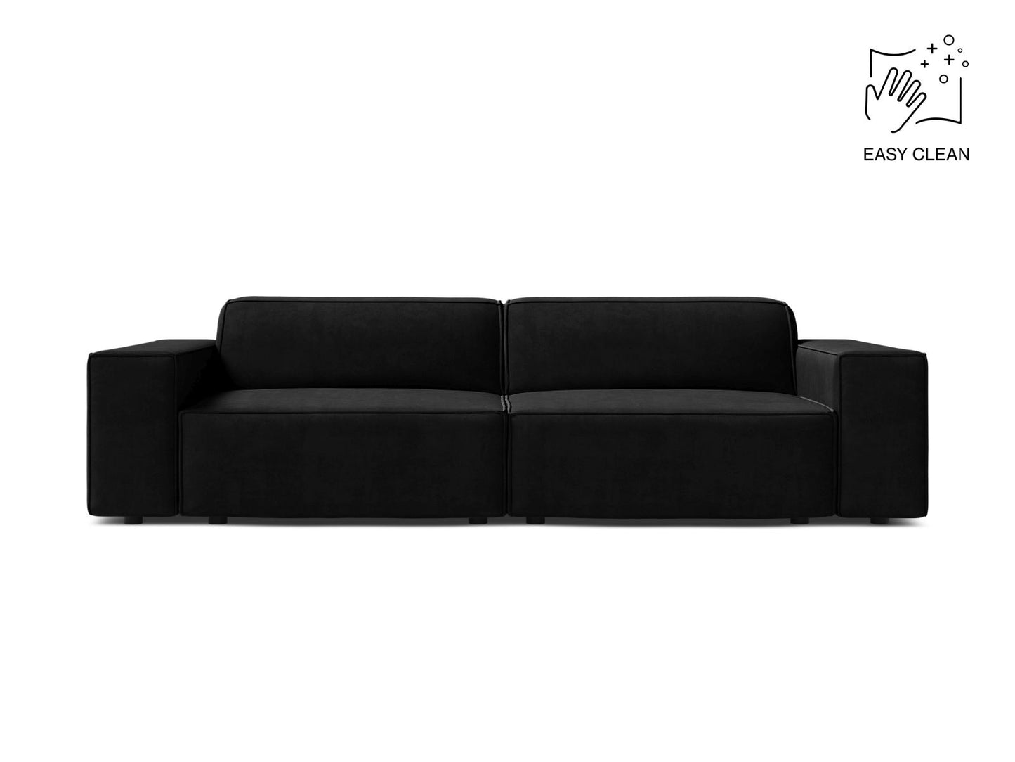 Jodie — Sofa Black (Venus 2923) Black Plastic