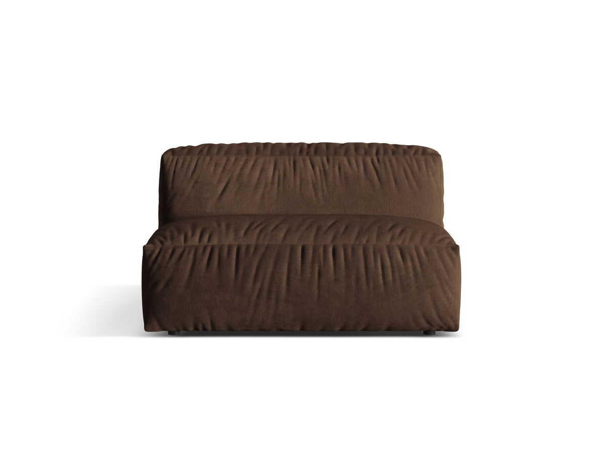 Martina — Modular Sofa Chocolate (Vogue 6) Black Plastic