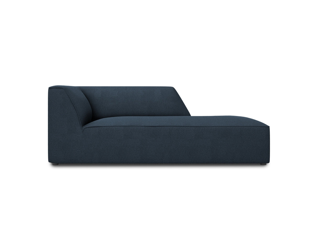 Ruby — Chaise Longue Navy Blue (Ottawa 18) Black Plastic Right