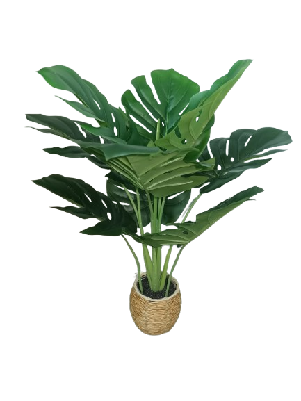 ARTIFICIAL PLANT Artificial Monstera Plant 60cm Decorative Green Leaf