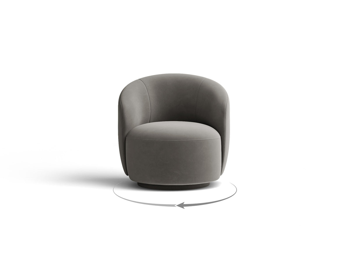 Letizia — Armchair Grey (Casino Stone) Fabric