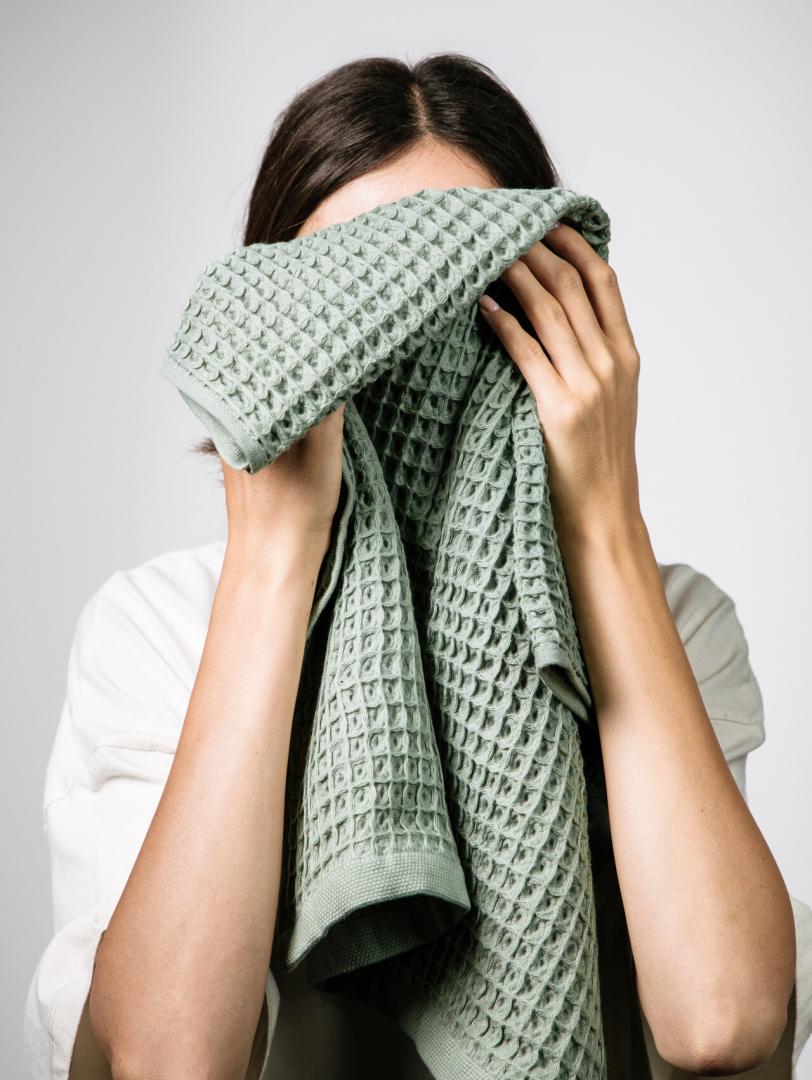 VAFFEL Pistachio Bath Towel 50x90cm 100% Cotton
