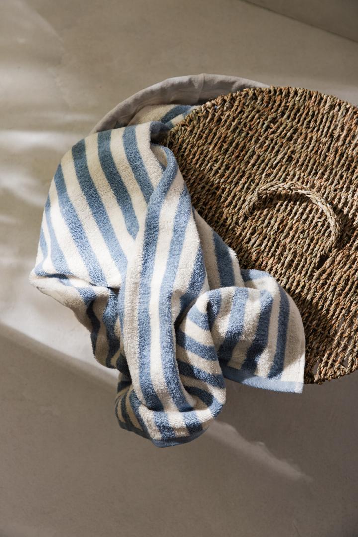 LISTRA Blue Striped Towel 70x130 cm