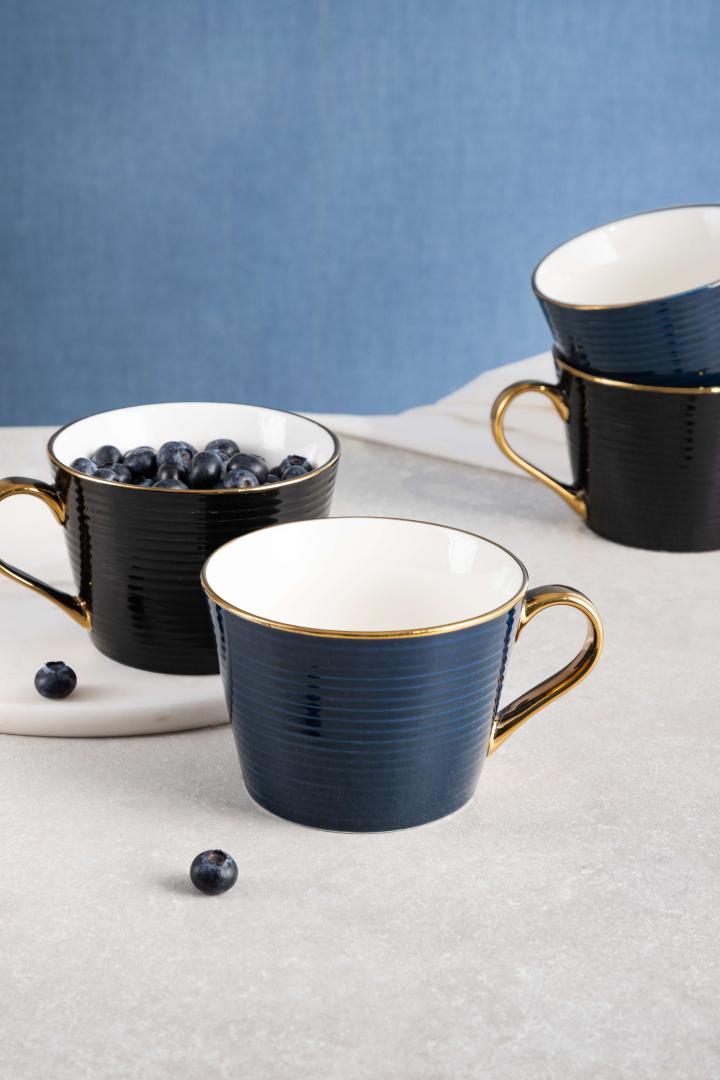 Renne Black Ceramic Mug 450ml