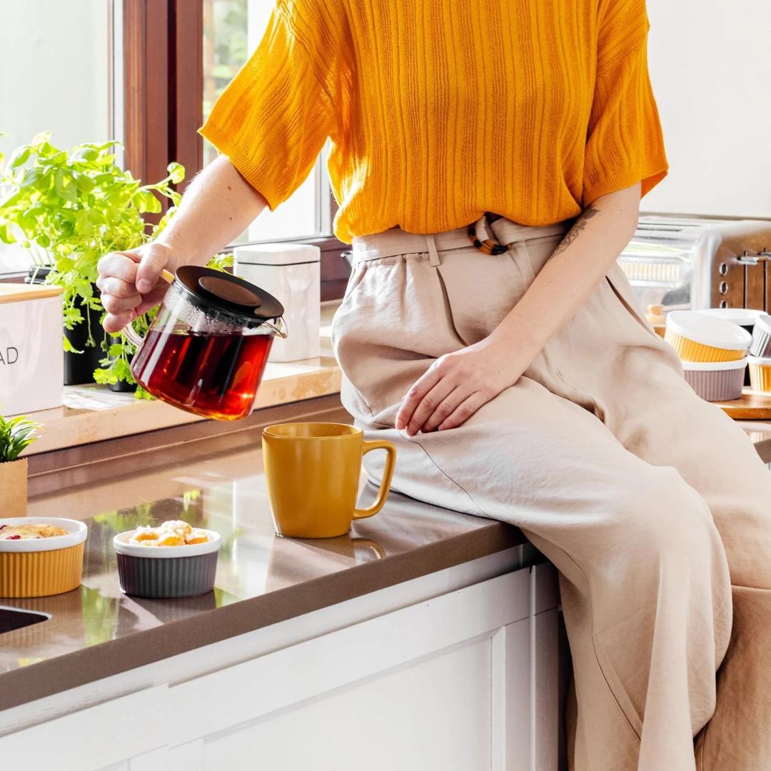 MILBO Teapot with Coffee and Tea Brewer 1.5L