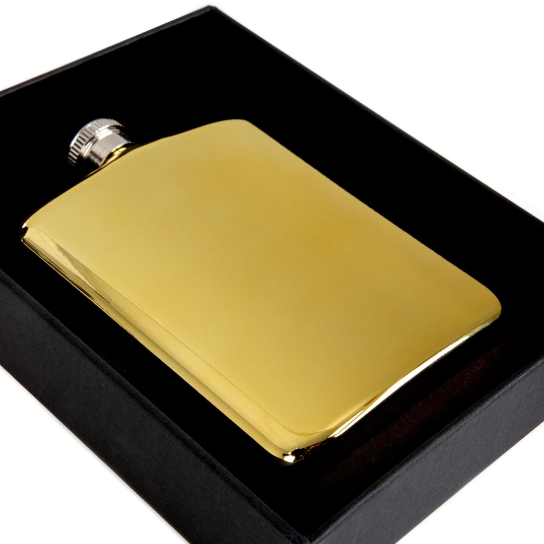 Breastplate Alcole Flask Gold 0.2L Bar Accessory