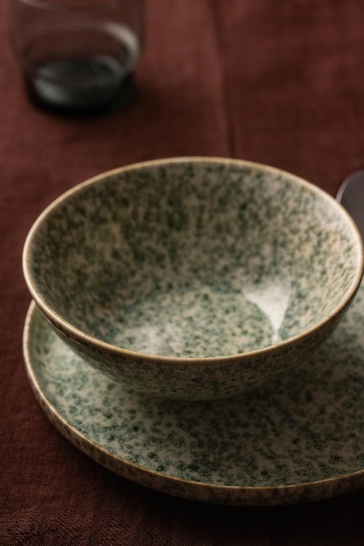 TARMA Green Ceramic Bowl 15.5 cm