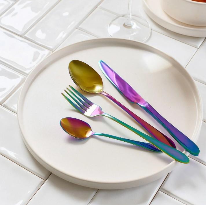 ABELE Iridescent 16-Piece Cutlery Set