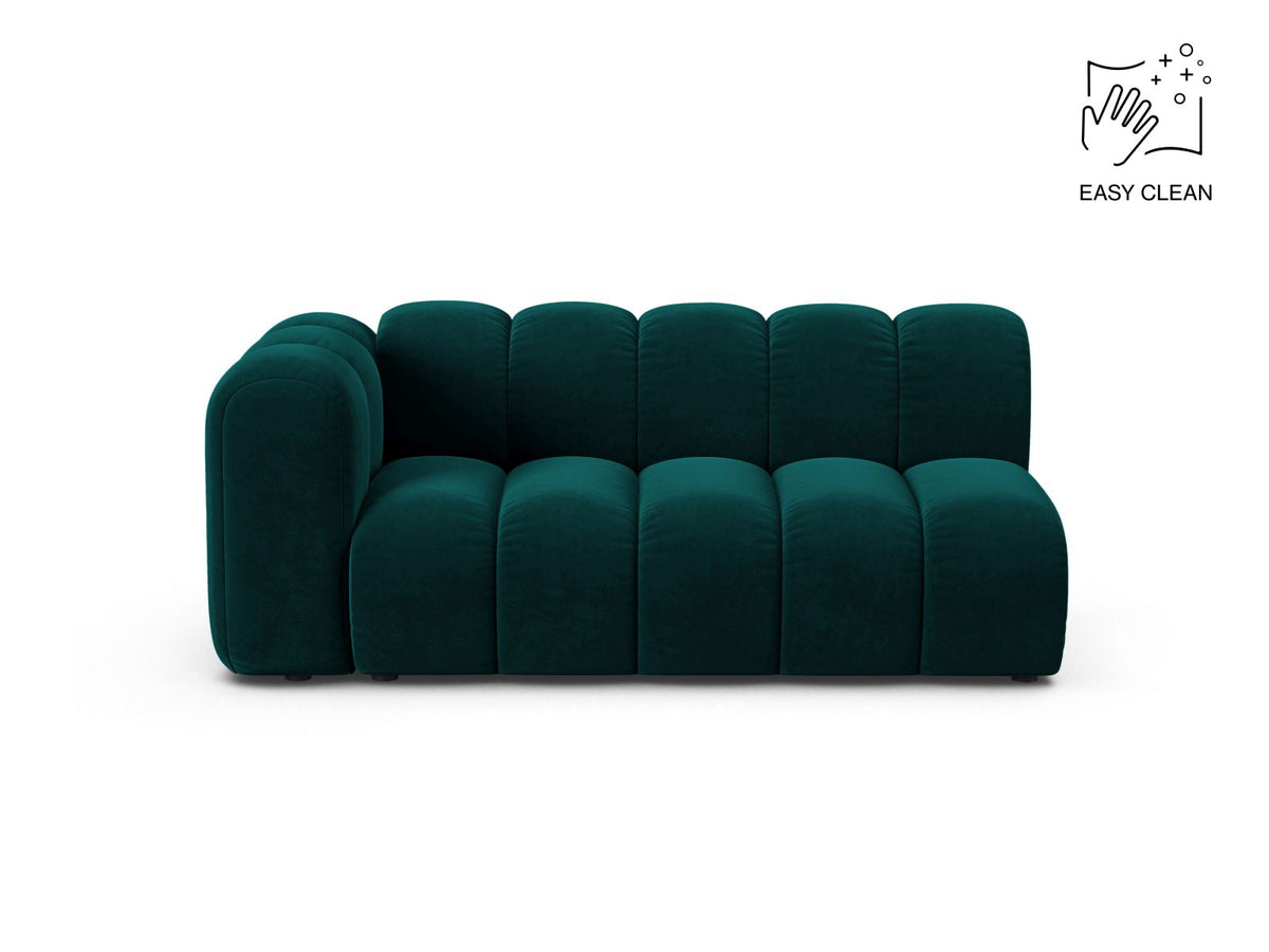 Lupine — Modular Sofa Deep Petrol (Venus 2911) Black Plastic Left