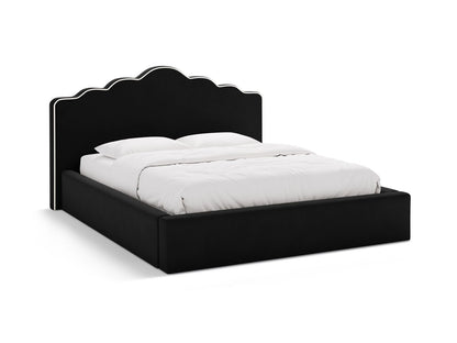 Dream — Bed (200x222x122 cm) Ivory && Black (Magic Velvet 2256 && Magic Velvet 2219)