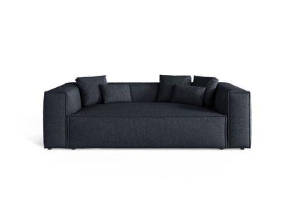Aveiro — diivan tumesinine (Eden 16 Deep Blue) must plastik