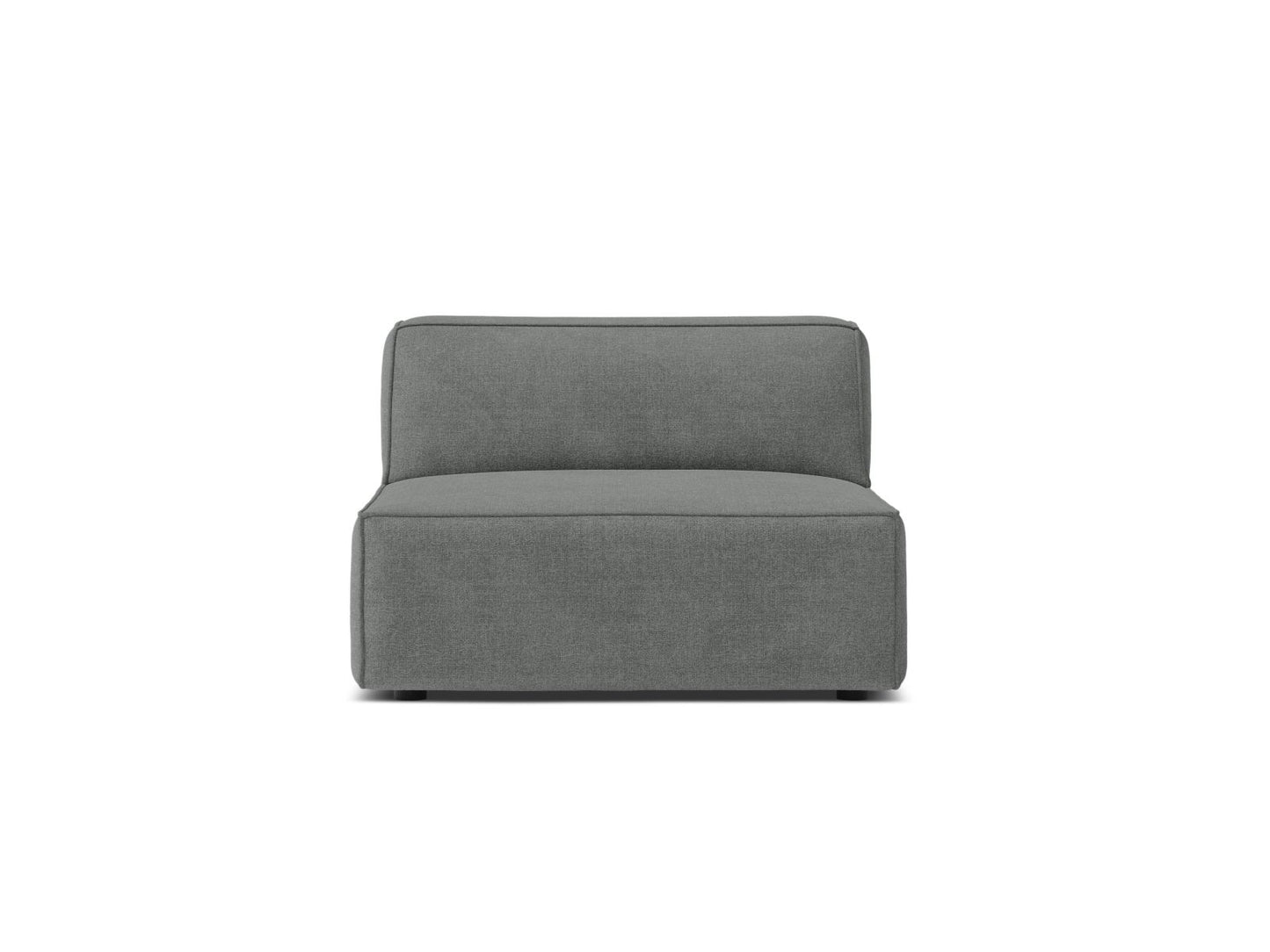 Jodie — Modular Sofa Grey (Liberty 20) Black Plastic