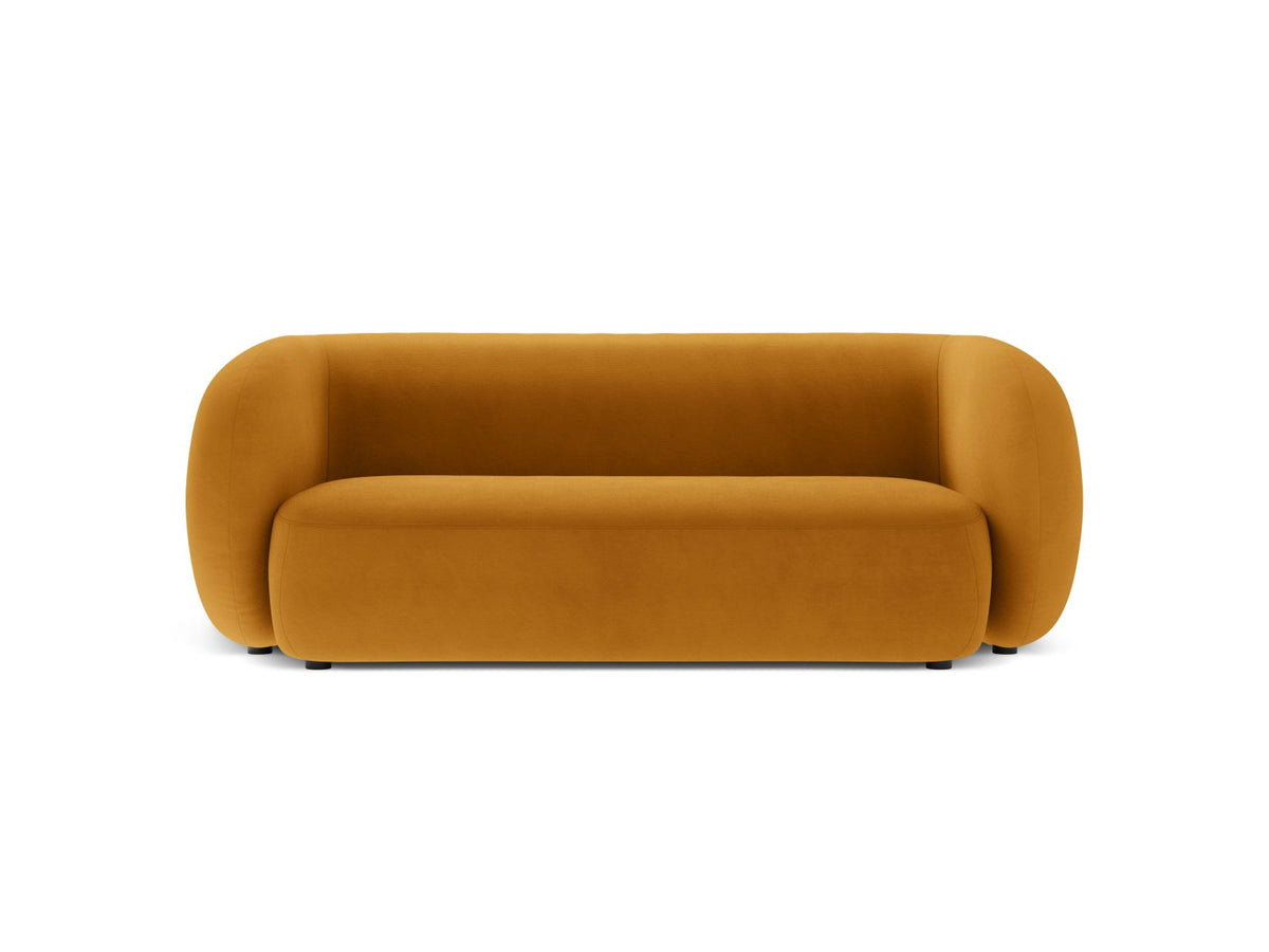 Kate — Sofa Yellow (Salvador 10) Black Plastic
