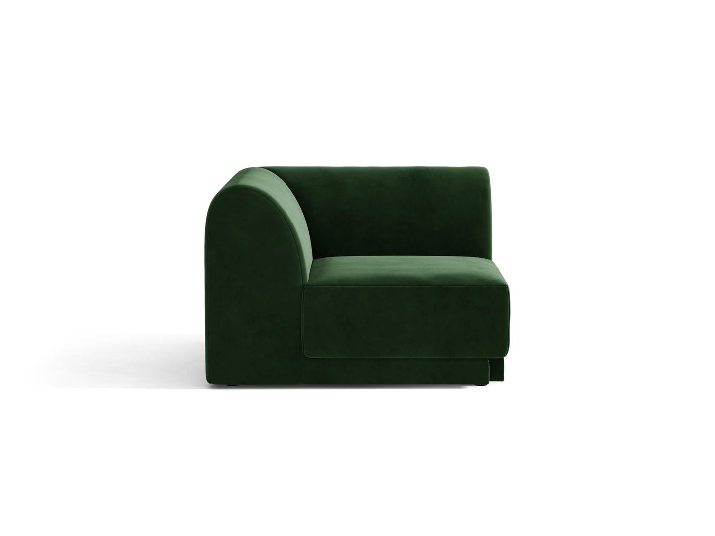 Miley — Modular Sofa Bottle Green (Venus 2940) Black Plastic Unknown
