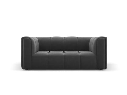 Moritz — Sofa Grey (Bluvel 14) Black Plastic