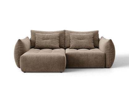 Bloom — Sofa (250x152x87 cm) Light Brown (Casino Taupe) Left