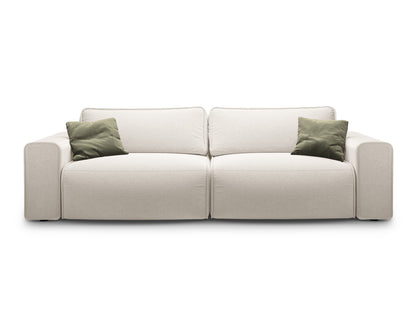 Victor — Sofa Light Beige (Moly 02) Black Plastic